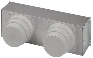 Plenum di mandata con attacchi circolari