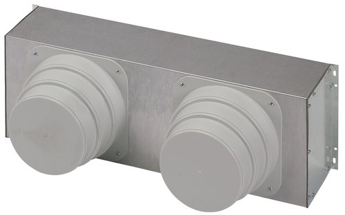 Plenum di mandata con attacchi circolari