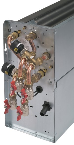 Valvole a 3 vie modulanti con 4 valvole a sfera per impianto a 4 tubi